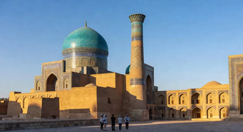 Intérieur d'une mosquée à Boukhara, Ouzbékistan